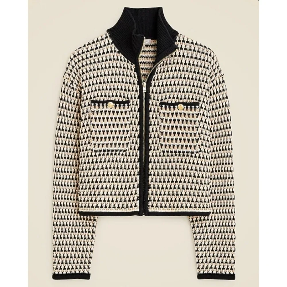 J.Crew Jacquard sweater-jacket